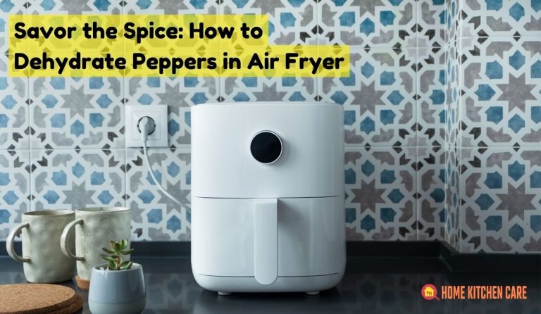 Dehydrate peppers in air fryer