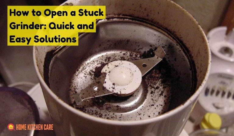 How to open a stuck grinder