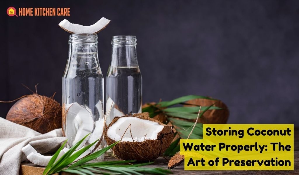 Storing Coconut Water Properly: The Art of Preservation