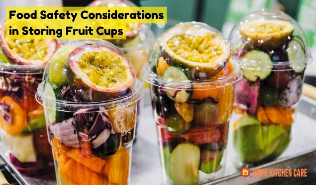 Food Safety Considerations in Storing Fruit Cups