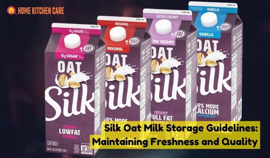 Silk Oat Milk Storage Guidelines: Maintaining Freshness and Quality
