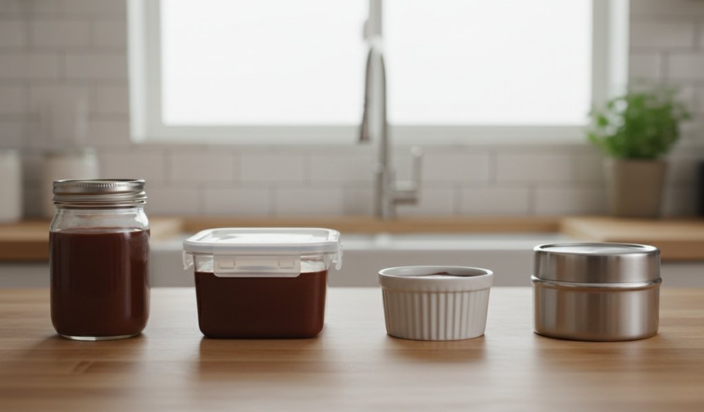 best containers for storing chocolate pudding including mason jar plastic container ramekin and stainless steel container