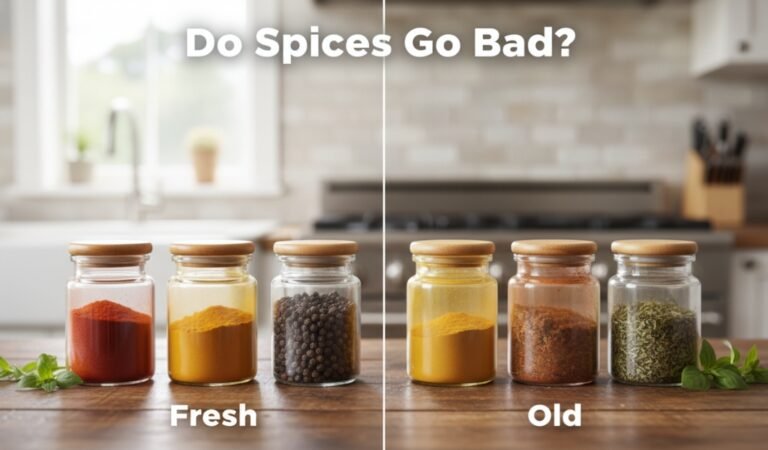 fresh vs old spices comparison showing spice shelf life and expiration