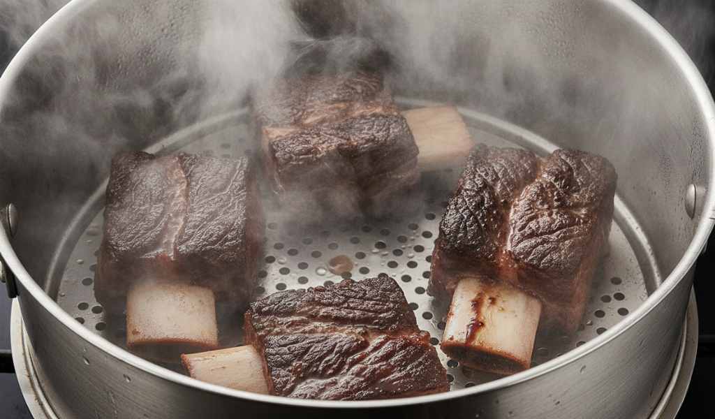 Steaming Method for Tender Meat