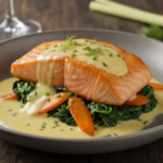 Salmon Confit with Lemongrass Sauce